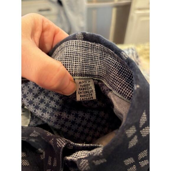 Ted Baker Men's Small Short Sleeve Button Down Blue Shirt Collar Cotton Preppy - Picture 5 of 8